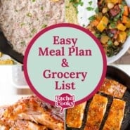 Meal plan 90 preview image, with photos of recipes included.