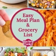 Meal plan 93 preview image with photos of recipes included.
