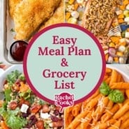 Meal plan 93 preview image with photos of recipes included.