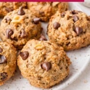 Breakfast Cookies Pinterest graphic with text and photos.