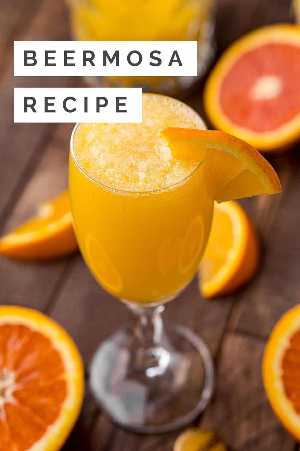 Beermosa Pinterest graphic with text and photos.