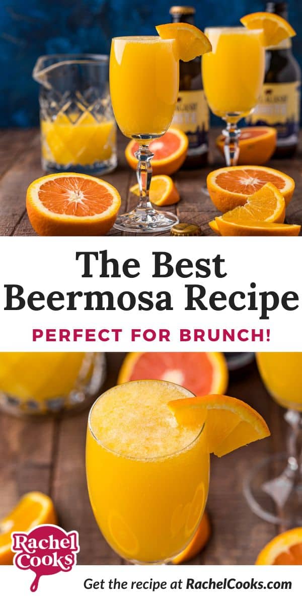 Beermosa Pinterest graphic with text and photos.