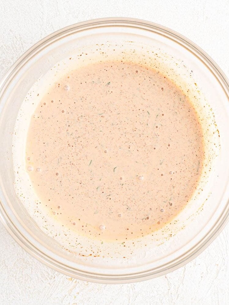 Sauce ingredients, mixed.