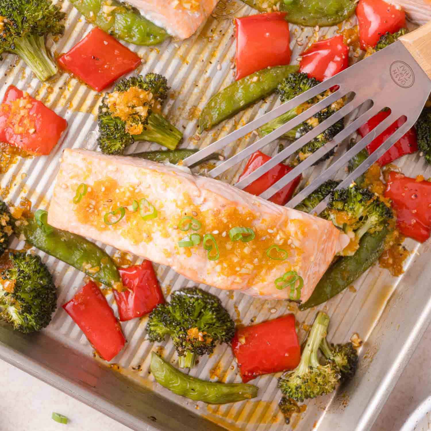 Sheet Pan Orange Ginger Salmon and Vegetables
