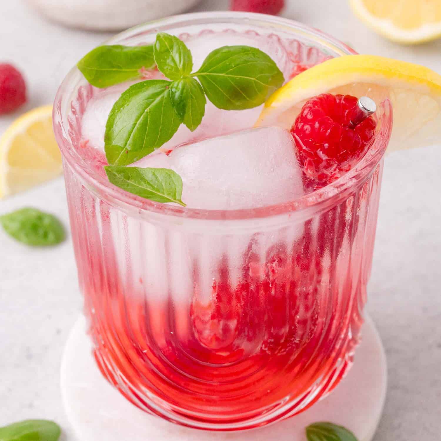 Raspberry Basil Smash